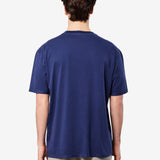 Cotton T-Shirt with Logo Dark Blue