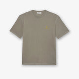 Cotton T-Shirt with Logo Grey