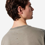 Cotton T-Shirt with Logo Grey