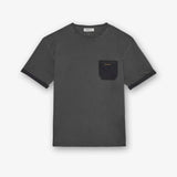 Cotton T-Shirt with Patch Pocket Dark Grey