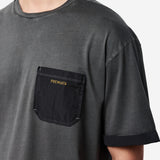 Cotton T-Shirt with Patch Pocket Dark Grey
