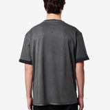Cotton T-Shirt with Patch Pocket Dark Grey