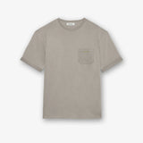 Cotton T-Shirt with Patch Pocket Grey