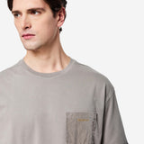 Cotton T-Shirt with Patch Pocket Grey