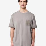 Cotton T-Shirt with Patch Pocket Grey