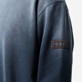 Washed Cotton Sweatshirt Blue