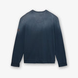 Washed Cotton Sweatshirt Blue