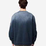 Washed Cotton Sweatshirt Blue