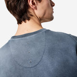 Washed Cotton Sweatshirt Blue