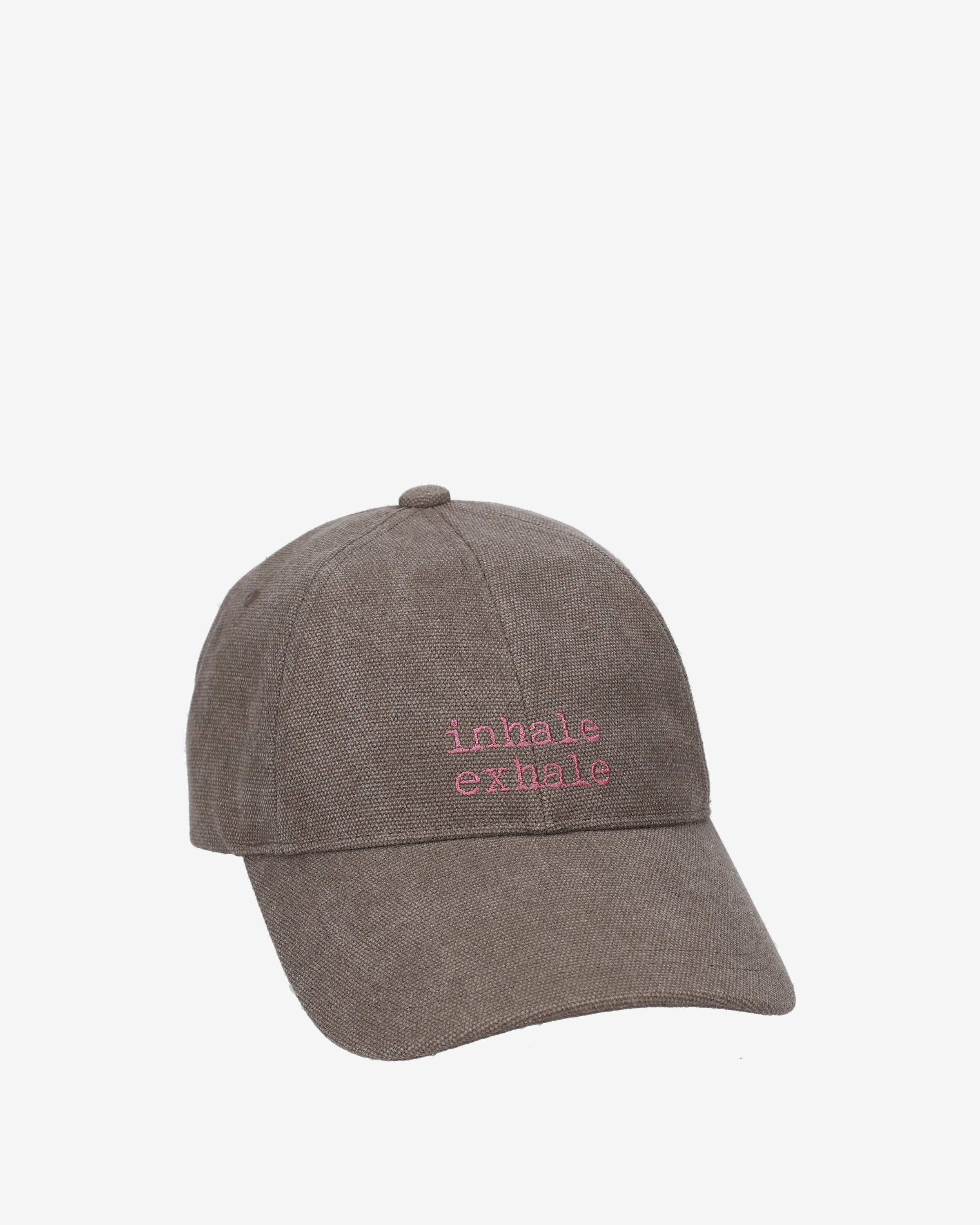 Inhale Exhale Baseball Cap Taupe