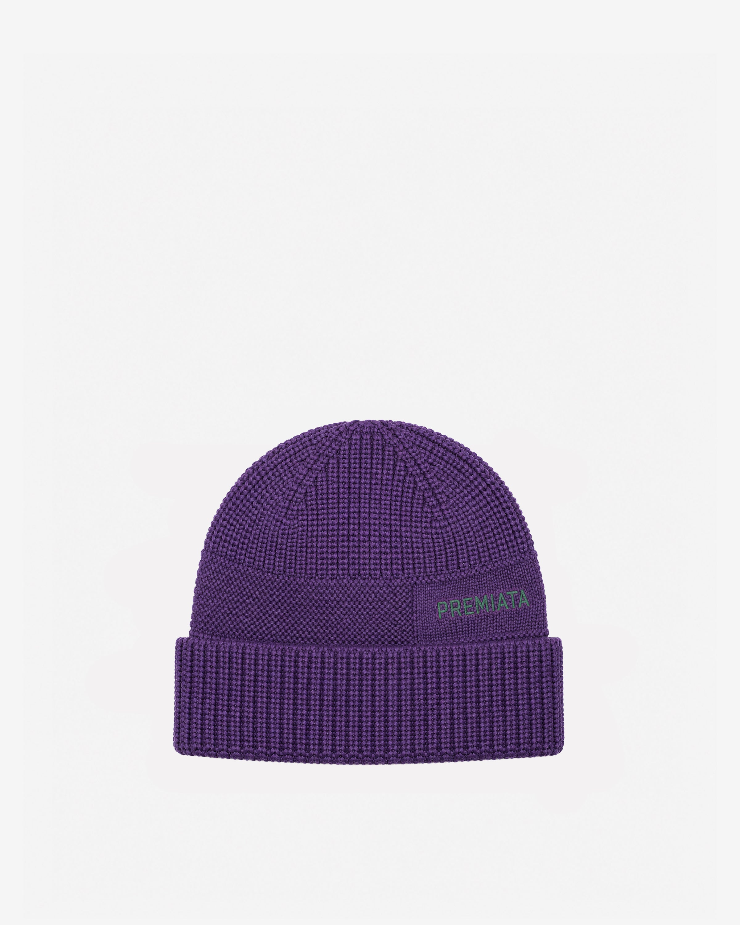 Merino Wool Beanie Purple