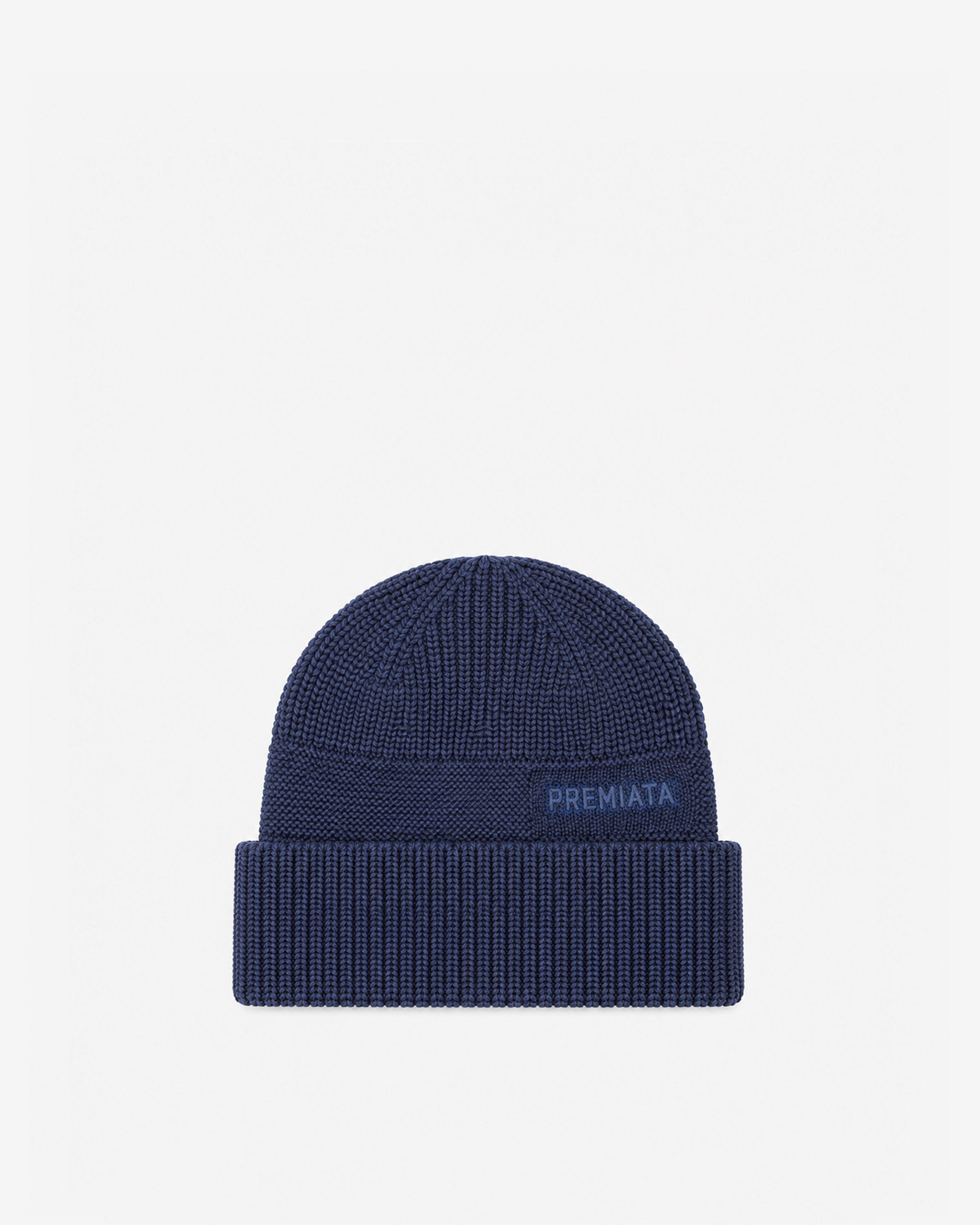 Merino Wool Beanie Indigo Melange
