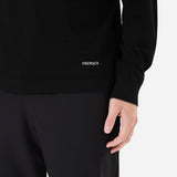 Wool and silk crew neck sweater Black