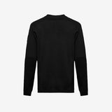 Black Wool Crewneck Sweater