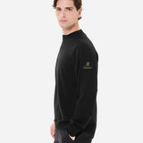 Black Wool Crewneck Sweater