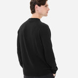Black Wool Crewneck Sweater