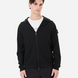 Hooded Zip Knit Cardigan Black - Premiata