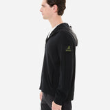 Hooded Zip Knit Cardigan Black - Premiata