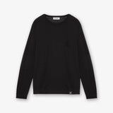 Cotton Crew Neck Sweater Black