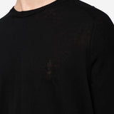 Cotton Crew Neck Sweater Black