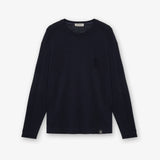 Cotton Crew Neck Sweater Blue
