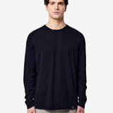 Cotton Crew Neck Sweater Blue