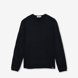 Knit Crew-Neck Sweater Black