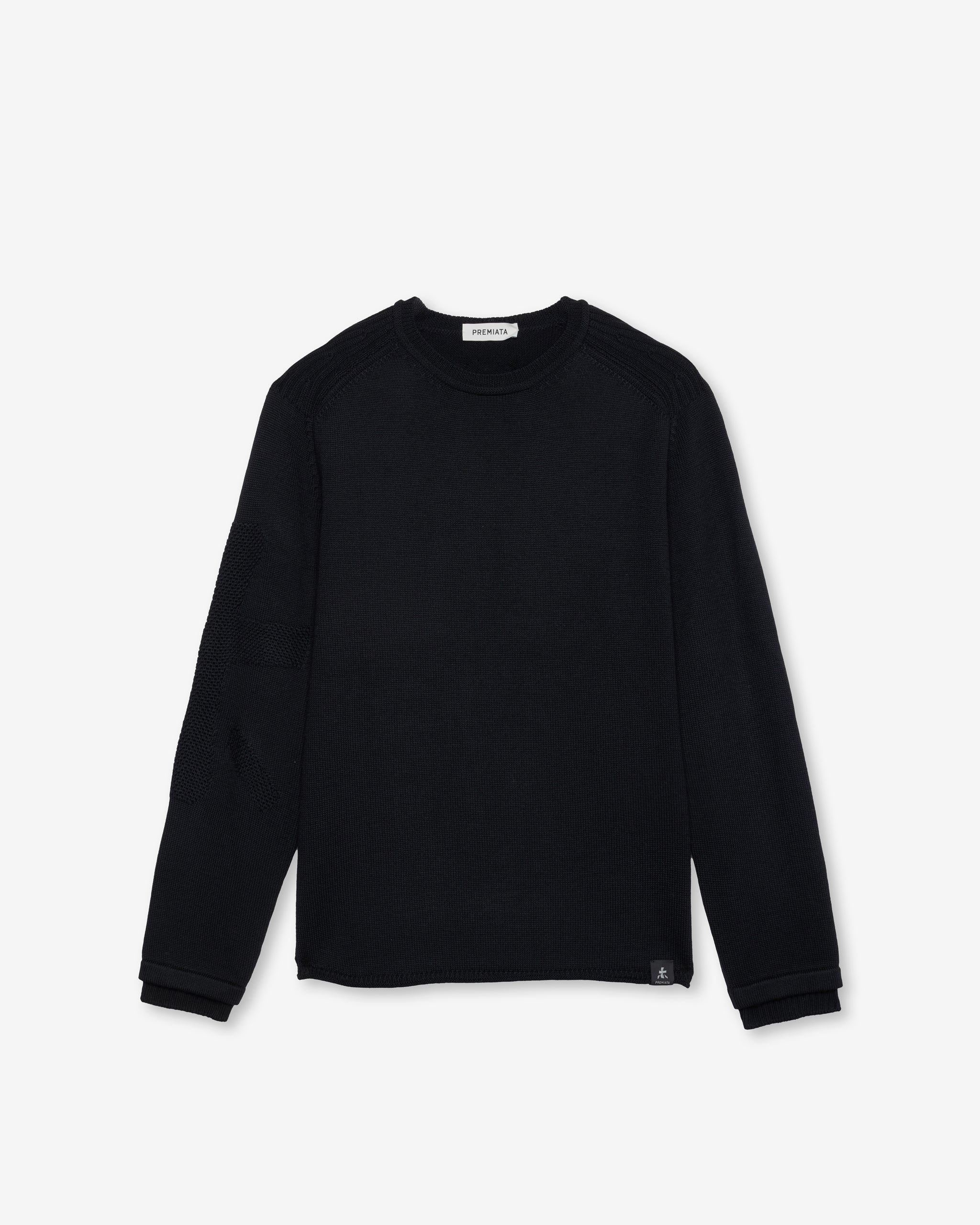 Knit Crew-Neck Sweater Black