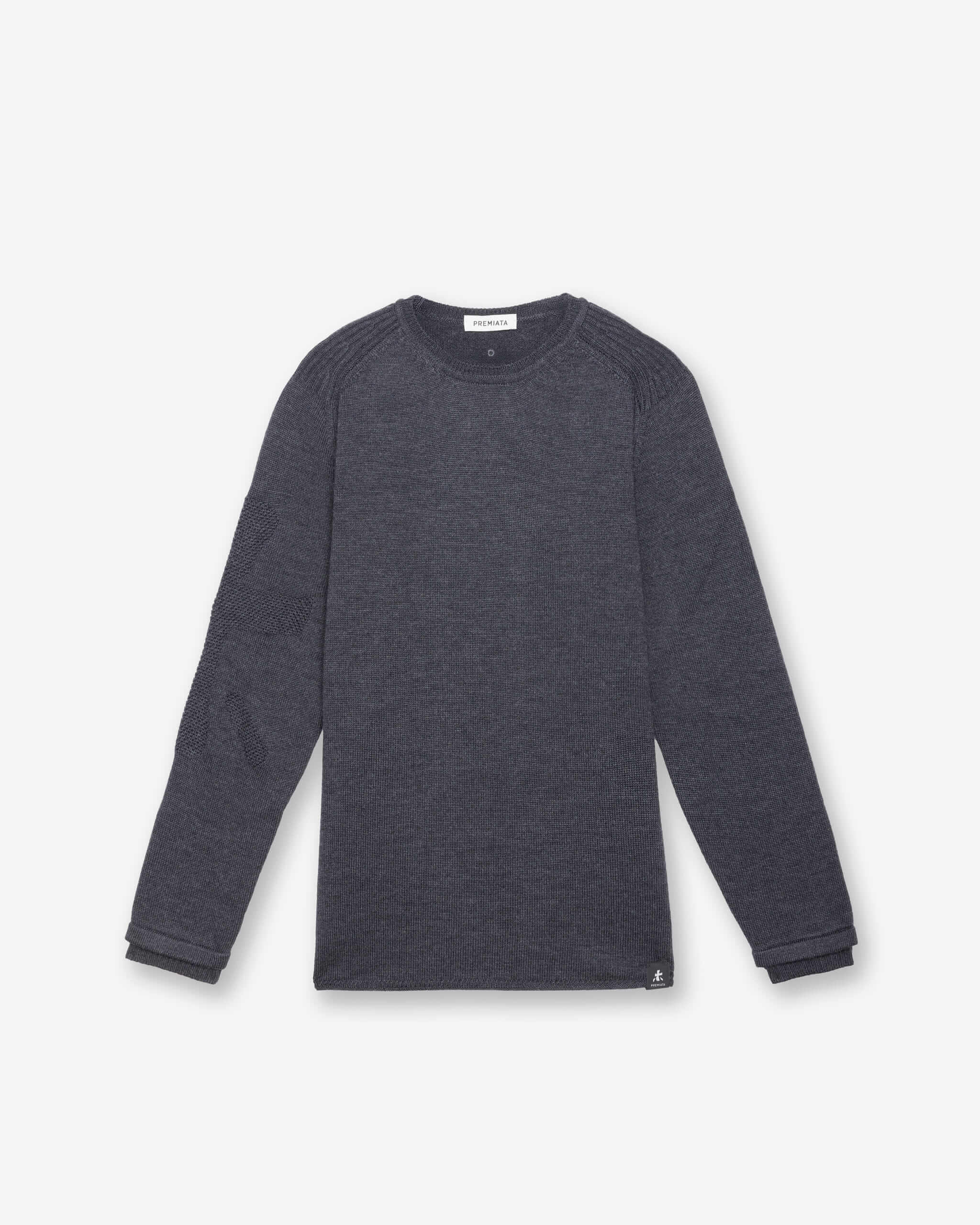 Knit Crew-Neck Sweater Anthracite - Premiata