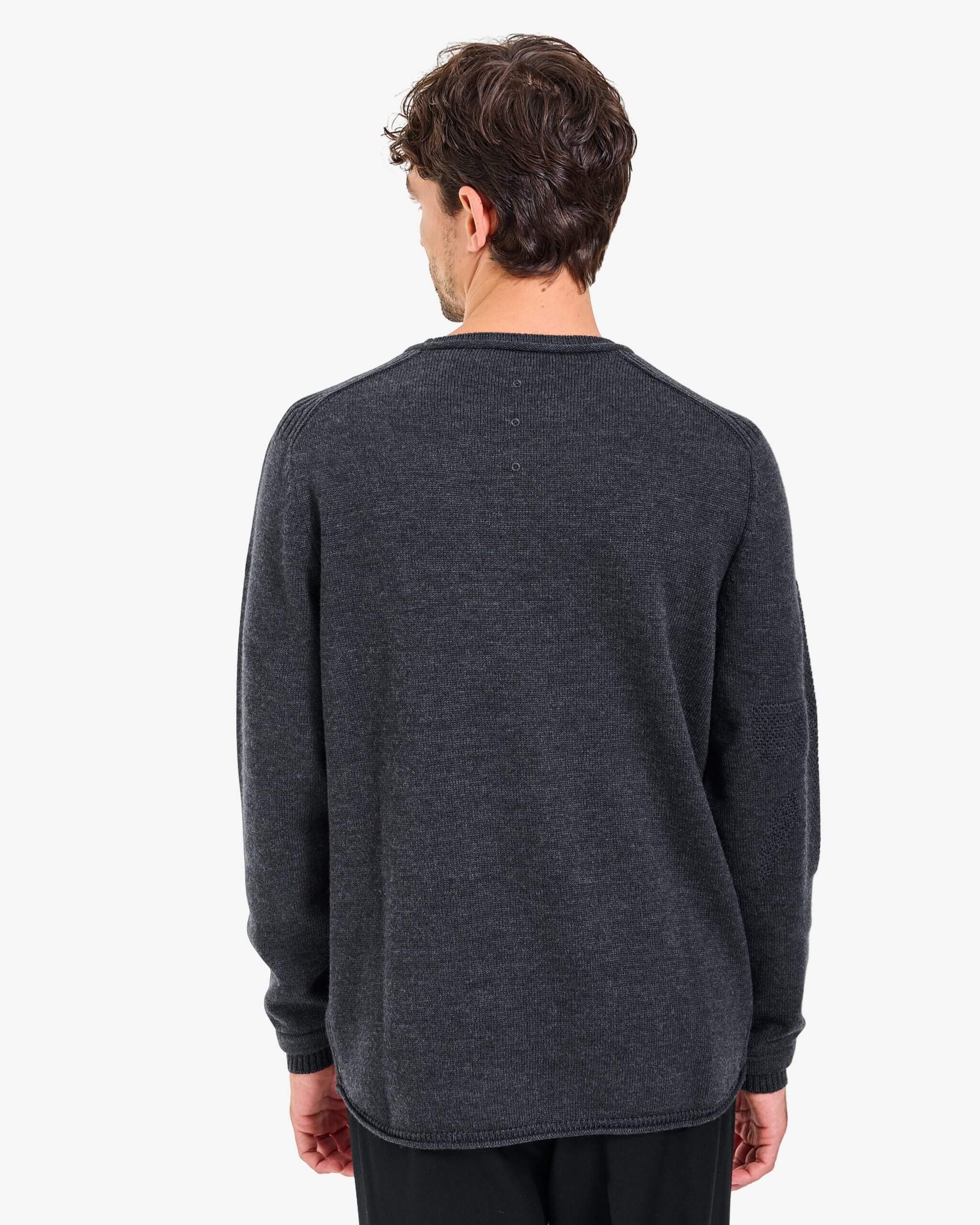 Knit Crew-Neck Sweater Anthracite - Premiata
