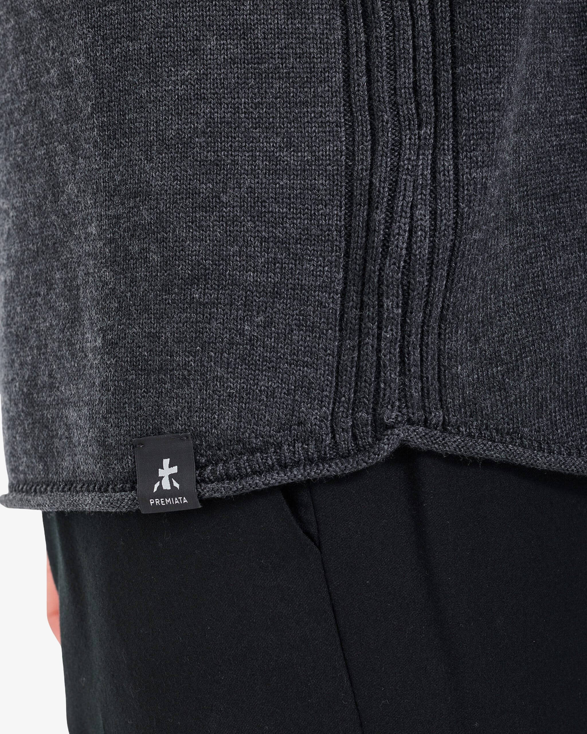 Knit Crew-Neck Sweater Anthracite - Premiata