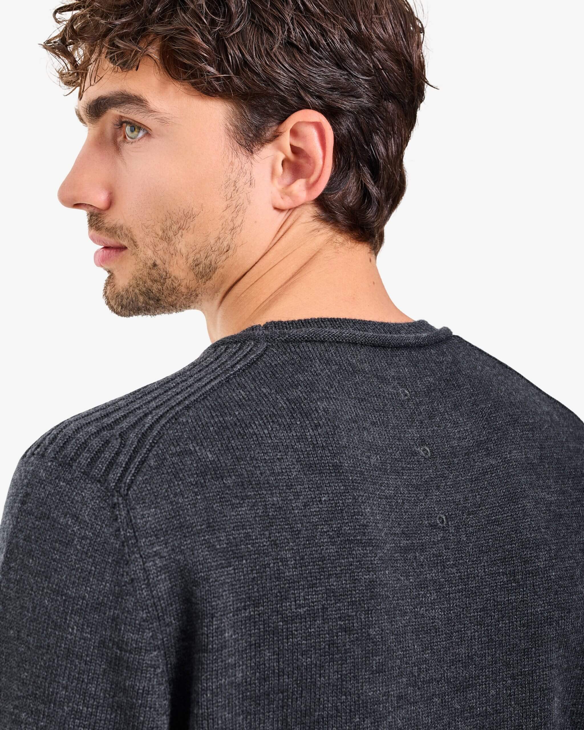 Knit Crew-Neck Sweater Anthracite - Premiata