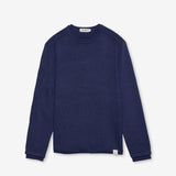 Knit Crew-Neck Sweater Indigo