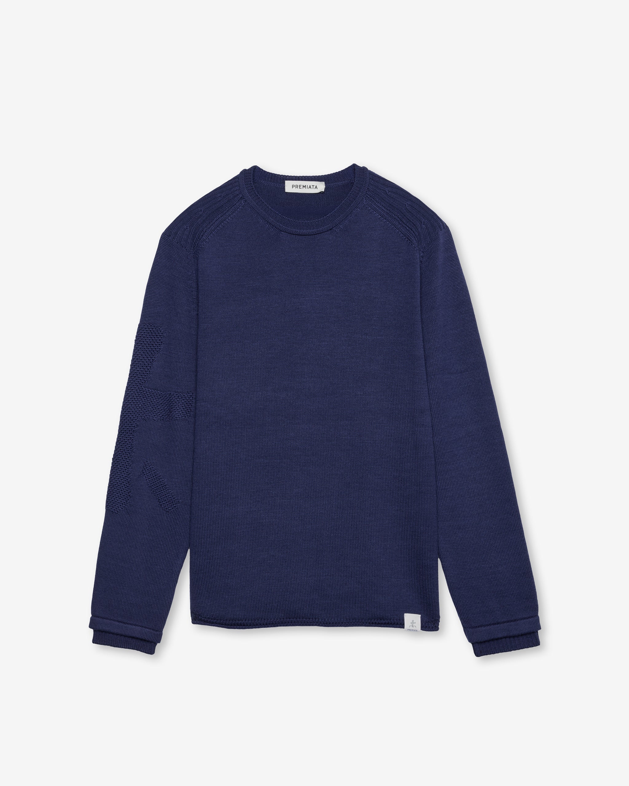 Knit Crew-Neck Sweater Indigo
