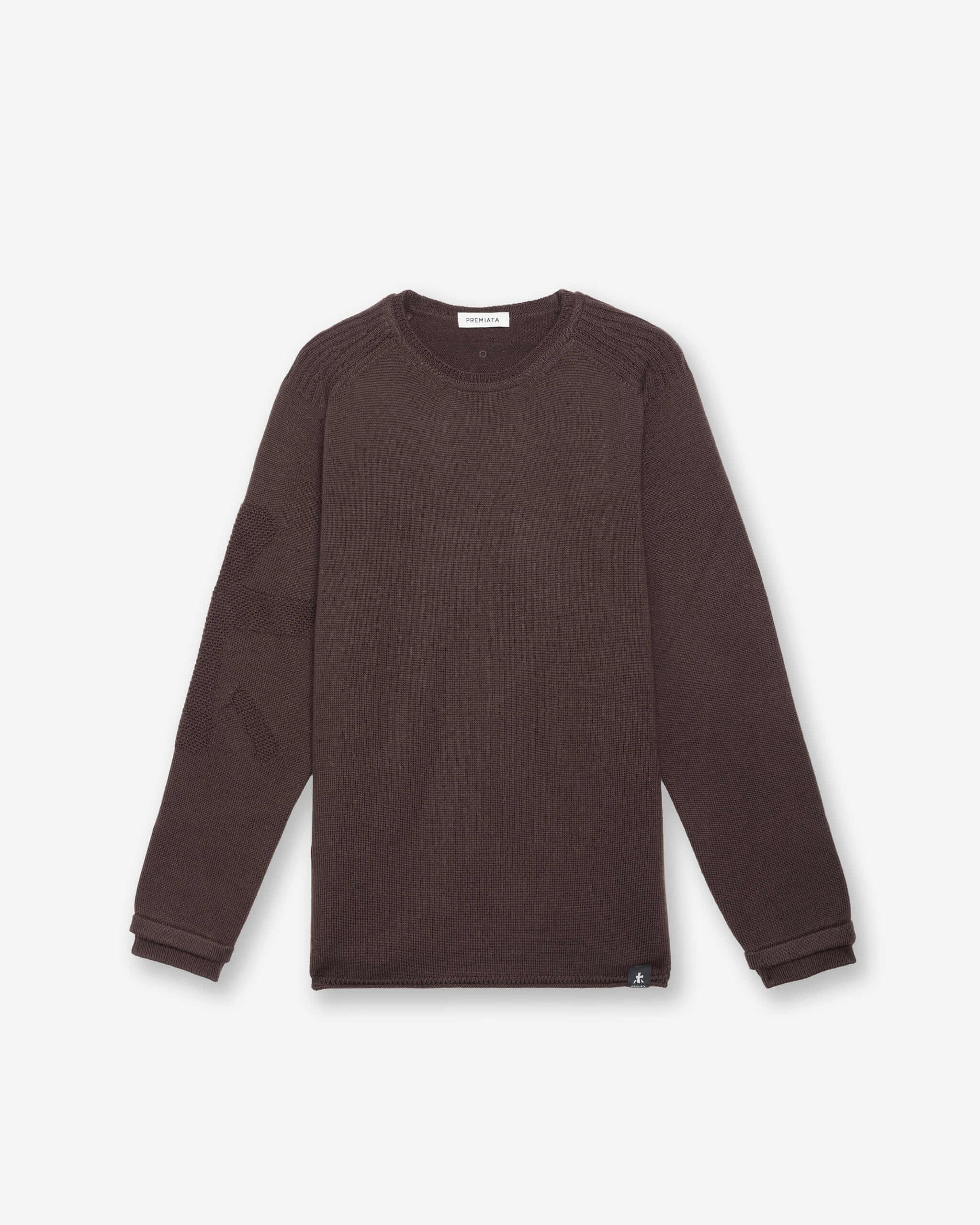 Knit Crew-Neck Sweater Brown - Premiata