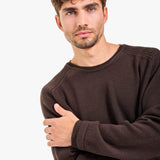 Knit Crew-Neck Sweater Brown - Premiata