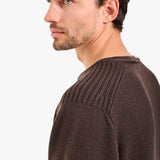 Knit Crew-Neck Sweater Brown - Premiata