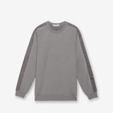 Wool Sweater with Nylon Inserts Taupe - Premiata