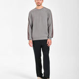 Wool Sweater with Nylon Inserts Taupe - Premiata