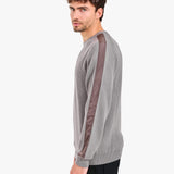 Wool Sweater with Nylon Inserts Taupe - Premiata