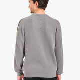 Wool Sweater with Nylon Inserts Taupe - Premiata