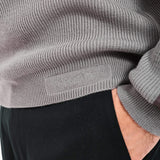Wool Sweater with Nylon Inserts Taupe - Premiata