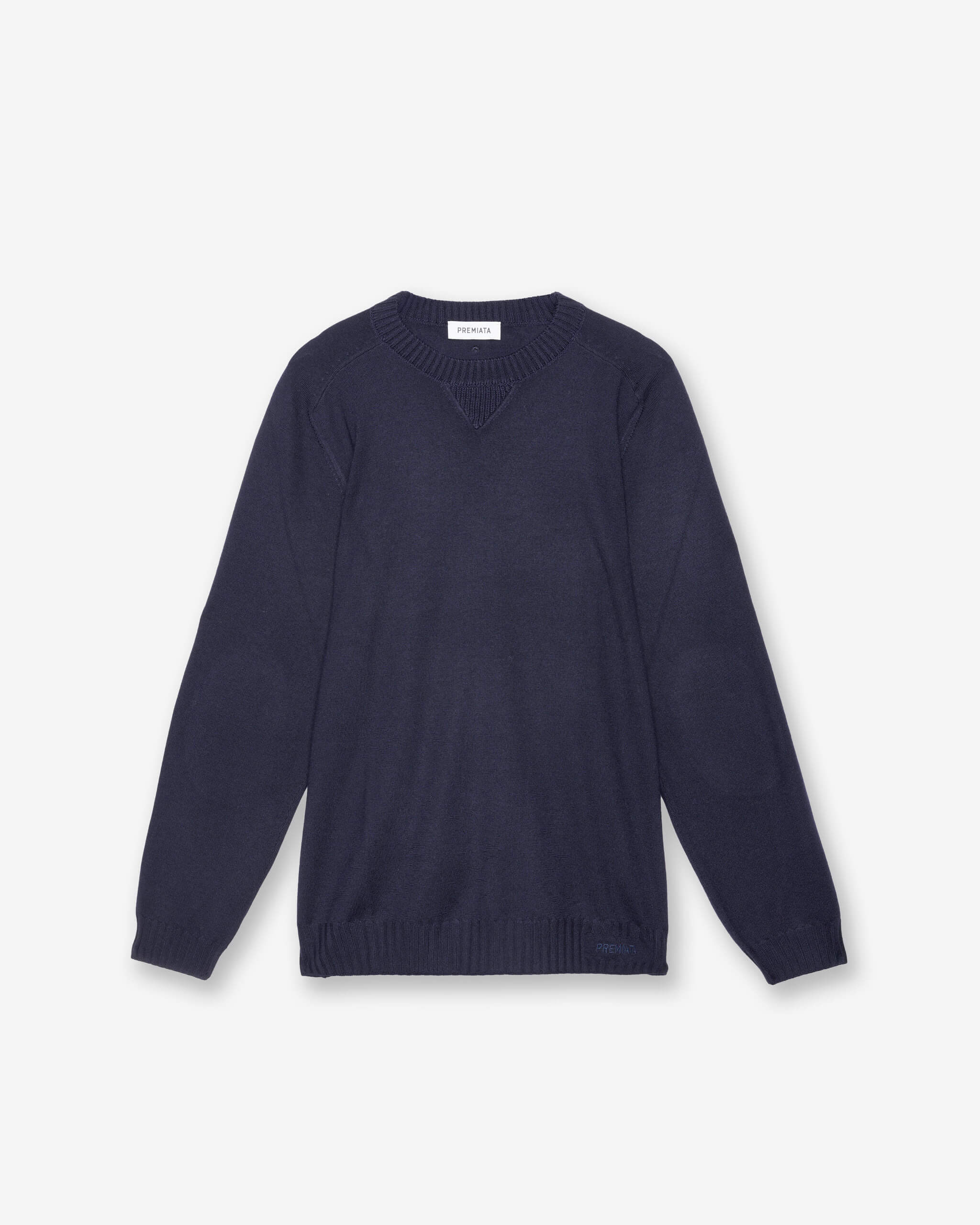Wool Sweater with Elbow Patches Blue - Premiata