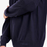 Wool Sweater with Elbow Patches Blue - Premiata