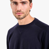 Wool Sweater with Elbow Patches Blue - Premiata