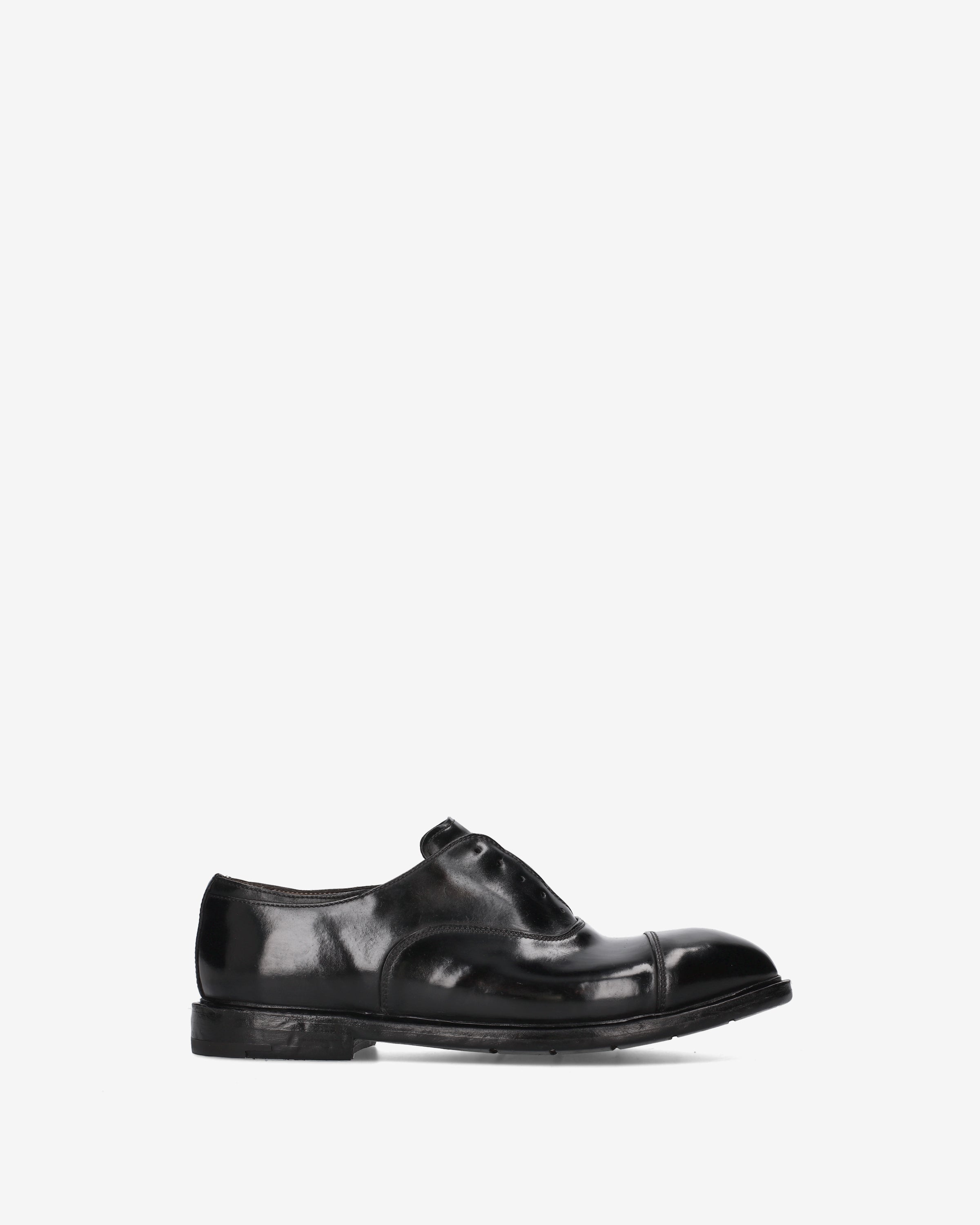 Cordovan Oxford Lace-Up Shoes Black