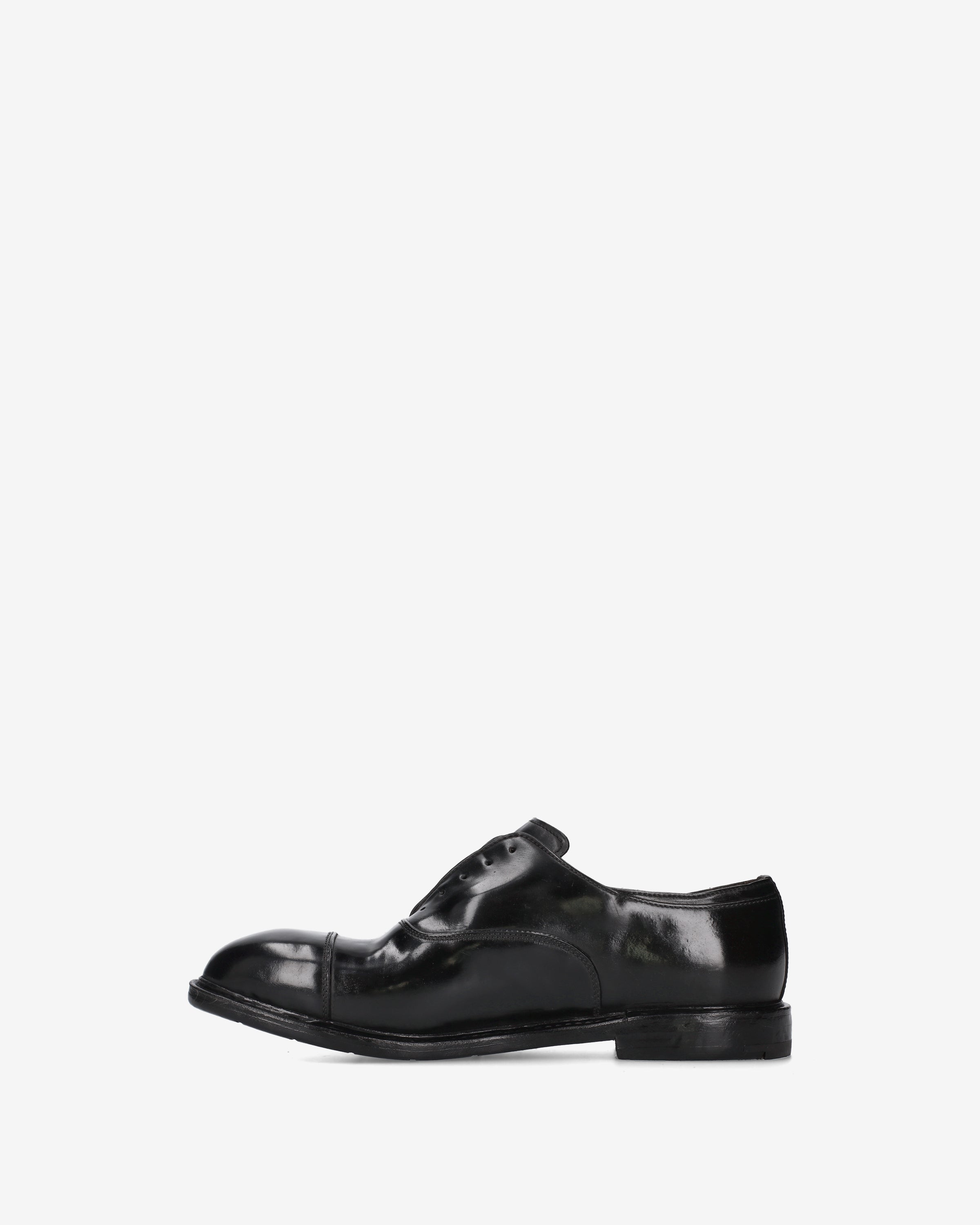 Cordovan Oxford Lace-Up Shoes Black
