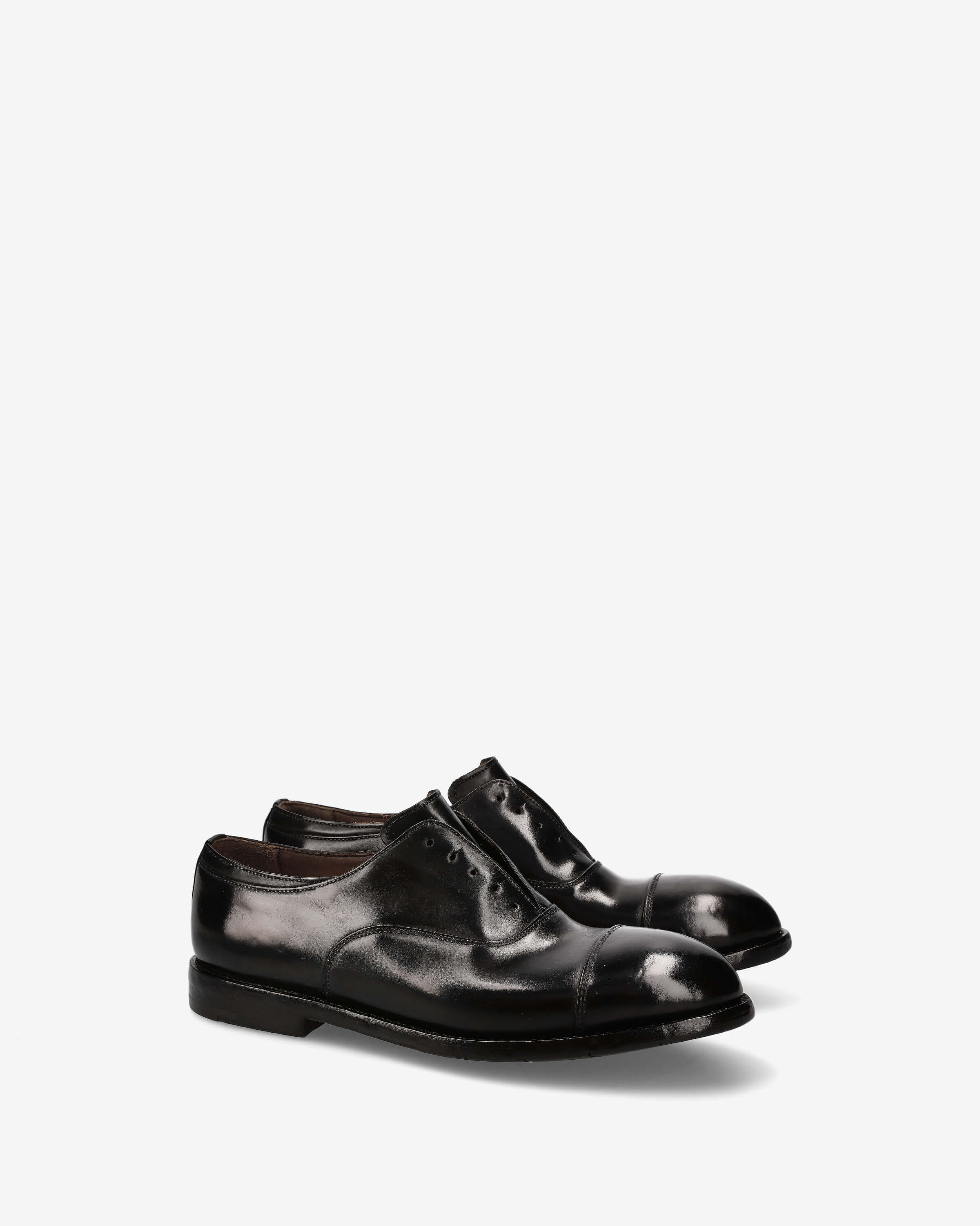 Black Cordovan Laceless Oxford 10 UK = 11 US Black Cordovan Laceless Oxford 10 UK = 11 US