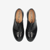 Black Cordovan Laceless Oxford