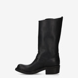Silvia Leather Biker Boots Black - Premiata